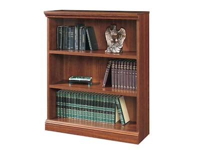 Sauder Camden County 3-Shelf Standard Bookcase, Cherry (101783)