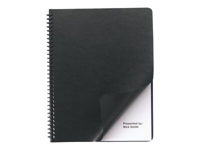 GBC Regency Premium Presentation Covers, Letter Size, Black, 200/Pack (2000712)
