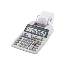 Sharp EL-1750V 12-Digit Desktop Printing Calculator, White