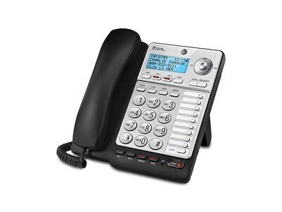 AT&T ML17928 2-Line Corded Phone, Black/Silver