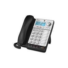 AT&T ML17928 2-Line Corded Phone, Black/Silver