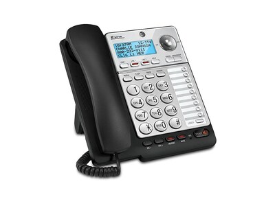 AT&T ML17928 2-Line Corded Phone, Black/Silver