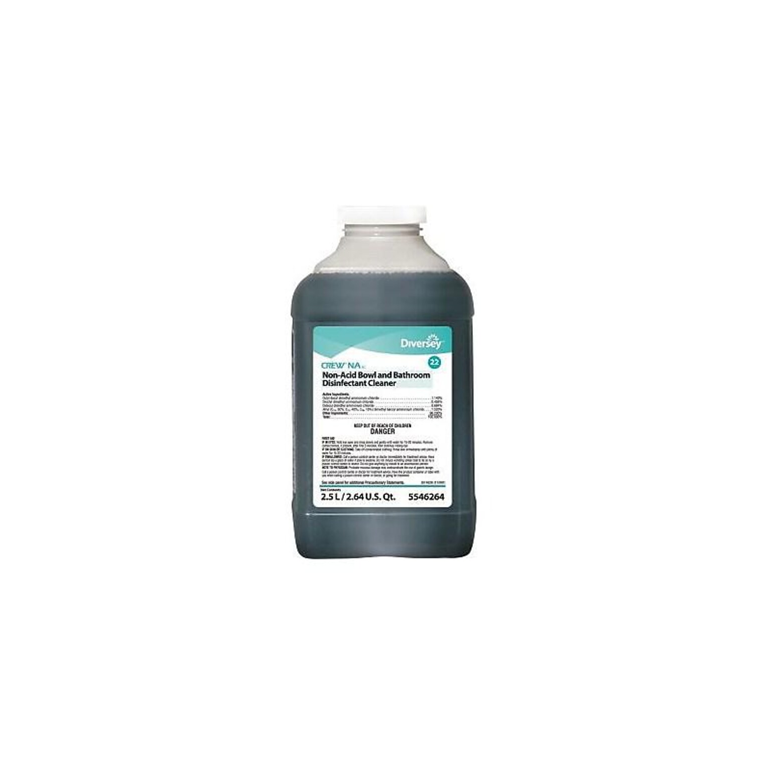 Crew NA SC Disinfectant for Diversey J-Fill, Floral, 2.5 L / 2.64 U.S. Qt., 2/Carton (5546264)
