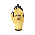 Ansell HyFlex Foam Nitrile Coated Work Gloves, Yellow, Size 9, 12 Pair/Pack (11-500-8)