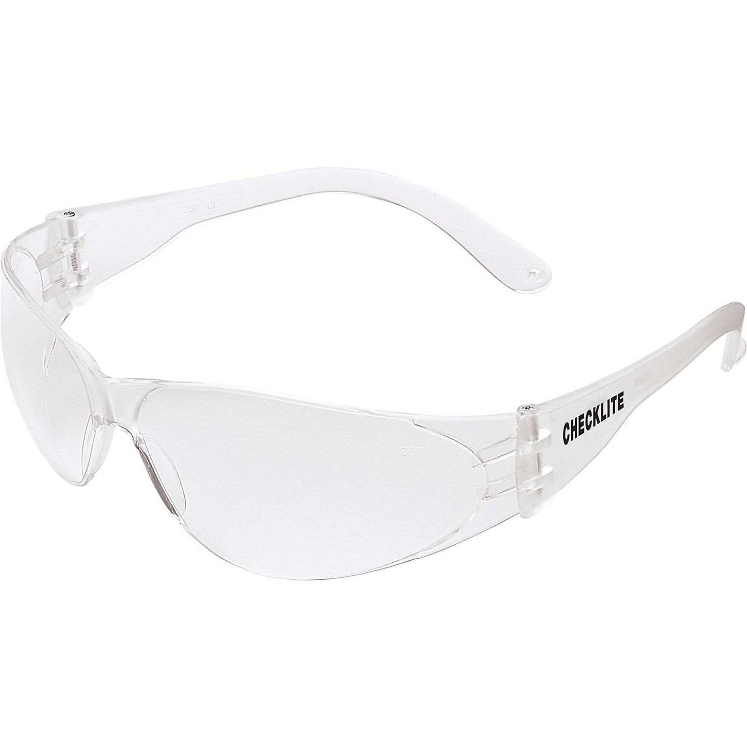 MCR Safety Checklite Polycarbonate Safety Glasses, Clear Lens (CL010)