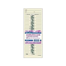 Adams Time Cards, 200/Pack (ABF 9659-200)