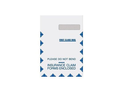 Medical Arts Press Self Seal Security Tinted Business Envelopes, 9 x 13, White, 100/Pack (24147)