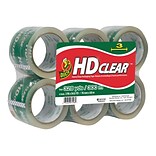 Duck HD Clear, Acrylic Packing Tape, 3 x 54.6 yds., 6/Pack (307352)