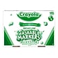 Crayola Ultra-Clean Washable Markers, Broad Line, Assorted Colors, 200/Carton (58-8200)