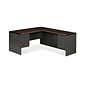 HON 38000 Series 2 Pc. Left L-Workstation, Mahogany/Charcoal (H38L6630NSL)