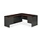 HON 38000 Series 2 Pc. Right L-Workstation, Mahogany/Charcoal (H38L6630NSR)