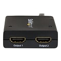 StarTech HDMI to 2 HDMI Video Splitter, Male to Female (ST122HD4KU)