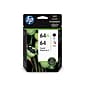 HP 64XL/64 Black High Yield and Tri-Color Standard Yield Ink Cartridges, 2/Pack (3YP23AN#140)