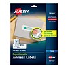 Avery Repositionable Inkjet Address Labels, 1 x 2 5/8, White, 750 Labels/Pack (58160)