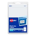Avery Laser/Inkjet Multipurpose Labels, 2 x 4, White, 2 Labels/Sheet, 50 Sheets/Pack (5444)