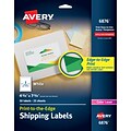 Avery Print-to-the-Edge Laser Shipping Labels, 4 3/4 x 7 3/4, White, 50 Labels/Pack (06876)