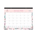 2020 Blue Sky 22 x 17 Desk Pad, BCA Garden Flower (100015-20)