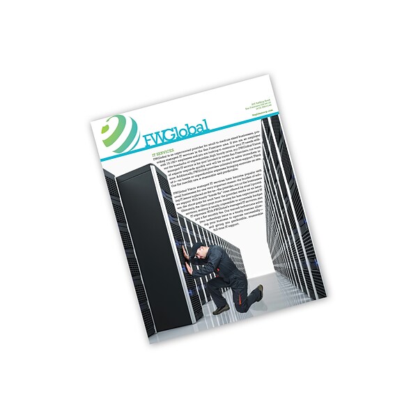 Custom Full Color Flyer, White 100 lb. Gloss Text Stock, 8.5 x 11, 1-sided