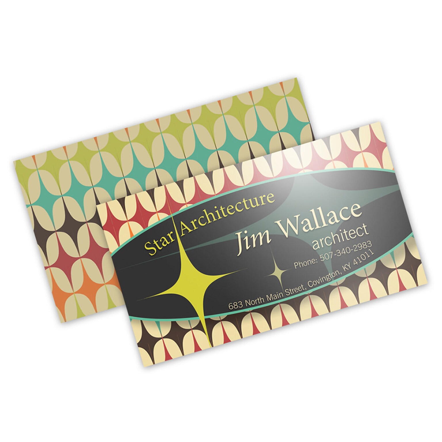 Custom Full Color Business Cards, 14 pt. Coated Stock with UV Coating on the Front, Flat Print, 2-Sided, 250/PK