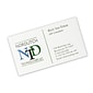 Custom 1-2 Color Business Cards, White Vellum 80#, Raised Print, 1 Standard & 1 Custom Inks, 2-Sided, 250/PK