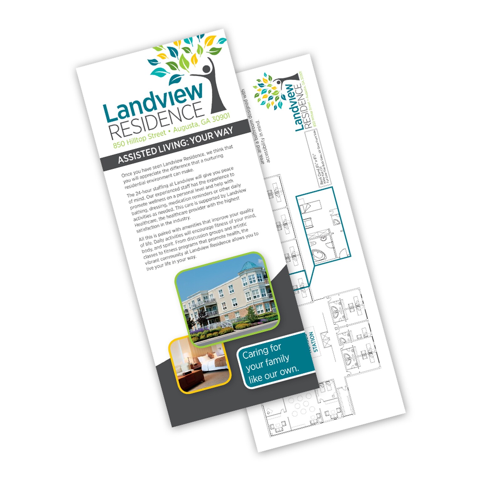 Custom Rack Cards, 3.5 x 8.5, 14 pt. Coated Stock with UV Coating on the Front, 2-Sided