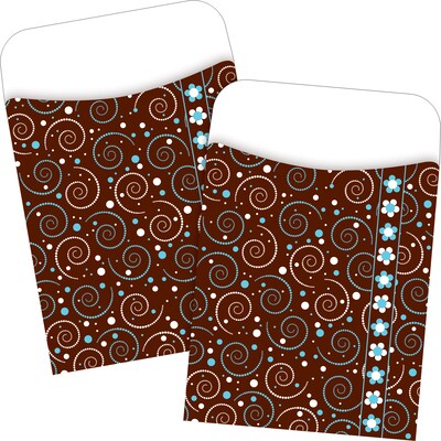 Barker Creek Hot to Dot Peel & Stick Library Pockets, 5.125 x 3.5, 60/Pack (BC3832)
