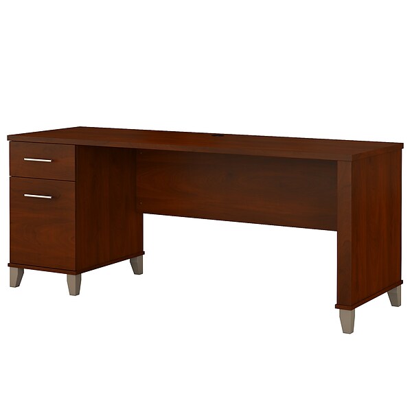 Bush Furniture Somerset 72W Office Desk with Drawers, Hansen Cherry (WC81772)