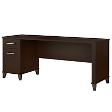 Bush Furniture Somerset 72W Office Desk with Drawers, Mocha Cherry (WC81872)