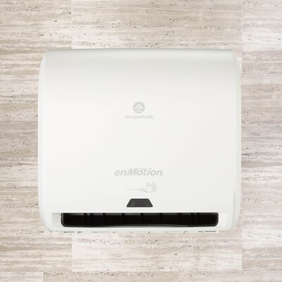 enMotion® Impulse® 10” 1-Roll Automated Paper Towel Dispenser by GP PRO, White, 14.60”W x 9.25”D x 14.00”H (59447A)