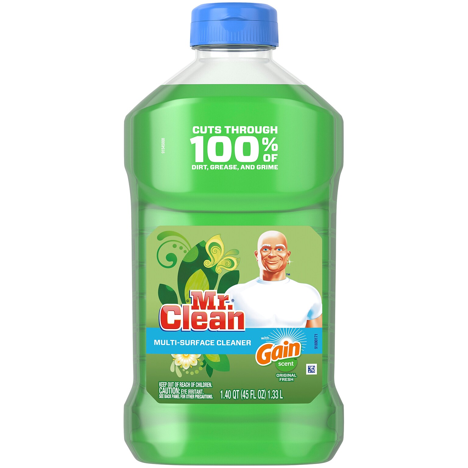 Mr. Clean Liquid Multipurpose Cleaner, Gain Scent, 45 oz. (78418)