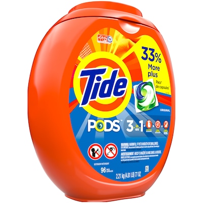 Tide PODS Liquid Laundry Detergent, Original, 96/Pack (80145)