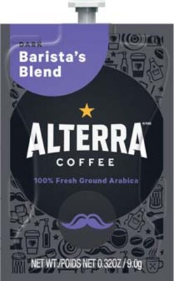 FLAVIA ALTERRA Baristas Blend Coffee Freshpacks, Dark Roast, 100/Carton (MDRA197)