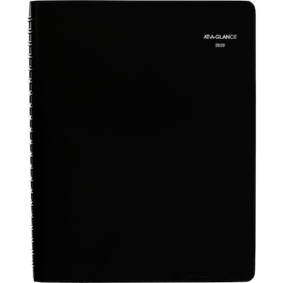 2020 AT-A-GLANCE 8 x 11 Daily 4-Person Group Appointment Book, DayMinder, Black (G560-00-20)