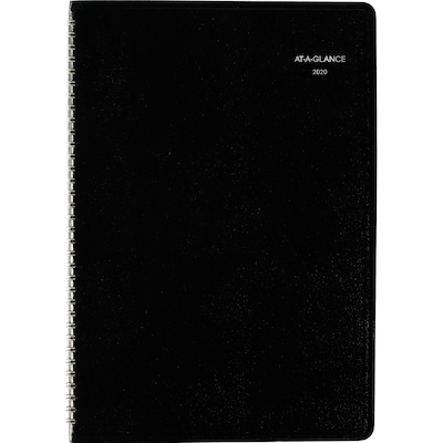 2020 AT-A-GLANCE 8 x 12 DayMinder Monthly Planner, Black (G470-00-20)
