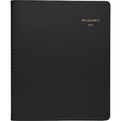 2020 AT-A-GLANCE 7 x 8 3/4 Monthly Planner, 12 Months, January Start, Black (70-120-05-20)