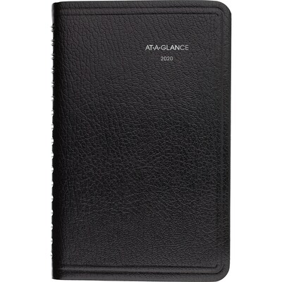 2020 AT-A-GLANCE 3-1/2 x 6 DayMinder Weekly Appointment Book, Black (G250-00-20)
