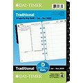 2020 Day-Timer® 5 1/2 x 8 1/2 Reference Two Page Per Day Refill, 12 Months, January Start, Loose-Leaf, Desk Size (92800-2001)