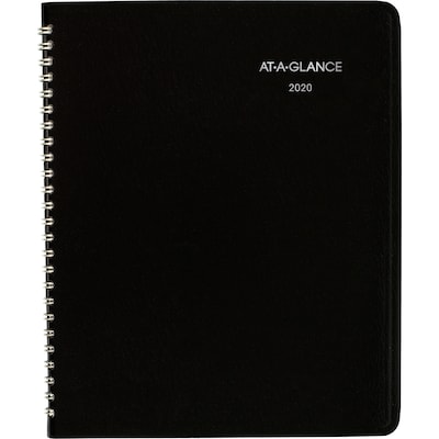 2020 AT-A-GLANCE  7 x 8 3/4 DayMinder Monthly Planner, 12 Months, January Start, Black (G400-00-20)