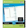 2020 Day-Timer® 8 1/2 x 11 Reference Two Page Per Day Refill, 12 Months, January Start, Loose-Leaf, Folio Size (94800-2001)