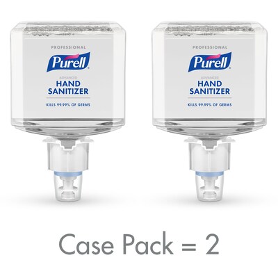 PURELL® Professional Advanced Hand Sanitizer Foam, 1200 mL Refill for PURELL ES6 Touch-Free Sanitizer Dispenser 2/CT (6454-02)
