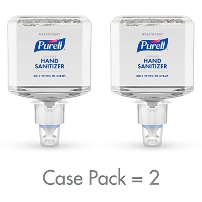 PURELL® care Advanced Hand Sanitizer Foam, 1200mL Hand Sanitizer Refill for PURELL ES6 Touch-Free Dispenser 2/CT (6453-02)