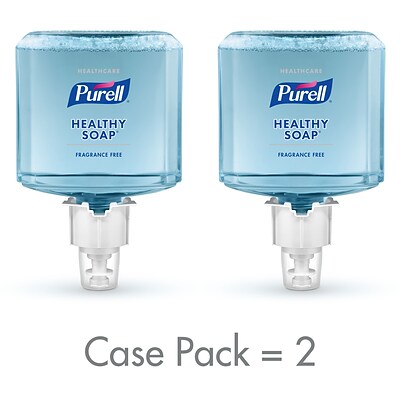 PURELL® Healthcare HEALTHY SOAP® Foam Refill for ES6 Touch-Free Dispenser,1200 mL, 2/CT (6472-02)