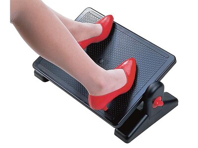 Aidata Ergo Tilt Adjustable Footrests, Black (FR002)