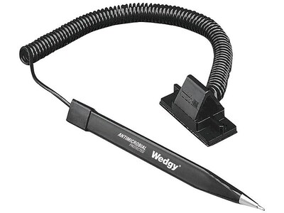 MMF Industries Wedgy Secure Coil Counter Top Pen, Fine Point, Black Ink (25828604)