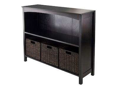 Winsome Terrace 3-Shelf Standard Bookcase, Dark Espresso (92410)