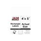JAM Paper Laser/Inkjet Shipping Labels, 5" x 4", White, 4 Labels/Sheet, 30 Sheets/Pack (4062903)