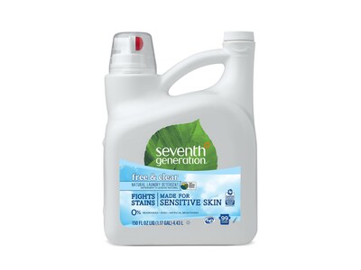 Seventh Generation Free & Clear HE Liquid Laundry Detergent, 99 Loads, 150 oz. (22803)