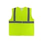 Protective Industrial Products Hook & Loop Safety Vest, ANSI Class R2, X-Large, Hi-Vis Lime Yellow (302-MVG-LY/XL)