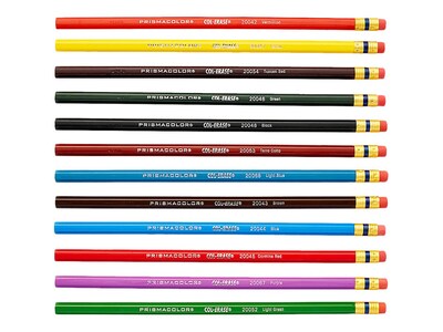 Prismacolor Premier Col-Erase Colored Pencils, Assorted Colors, 12/Box (20516)