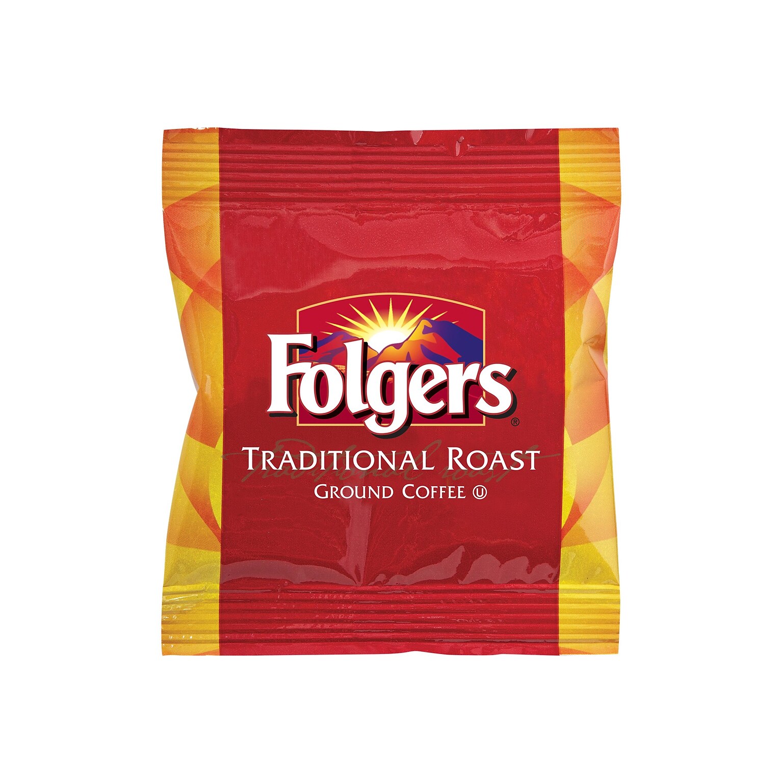 Folgers Traditional Roast Ground Coffee, Medium Roast, 42/Carton (SMU63006)
